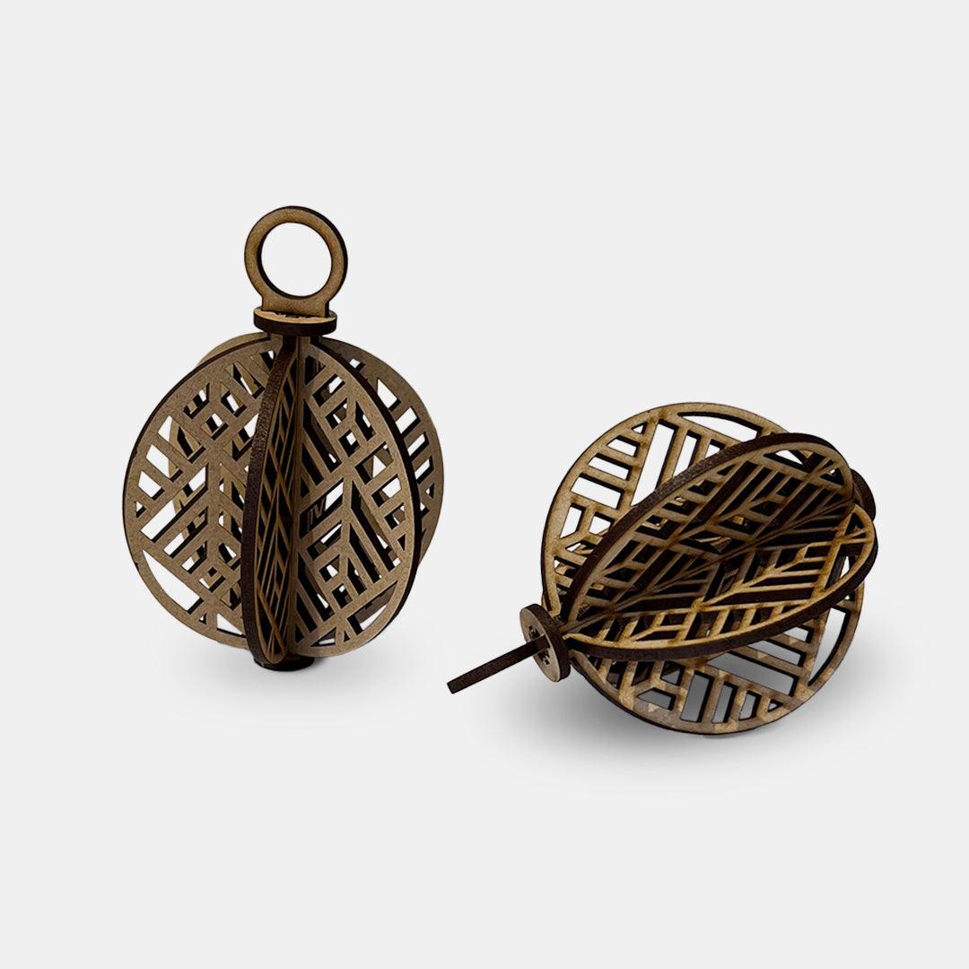 3D Bauble - Art Deco - Grizzly Bear