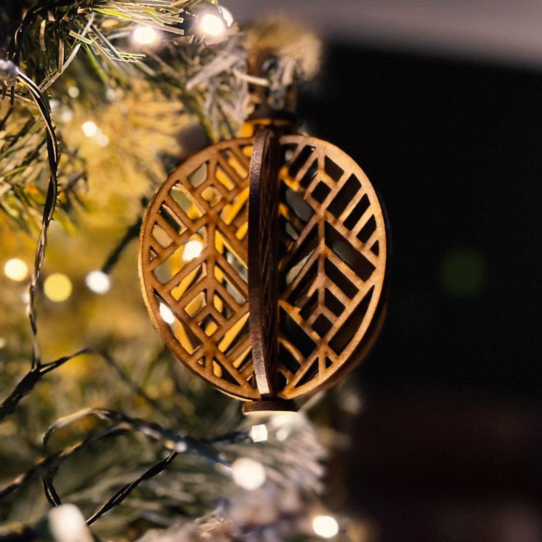 3D Bauble - Art Deco - Grizzly Bear