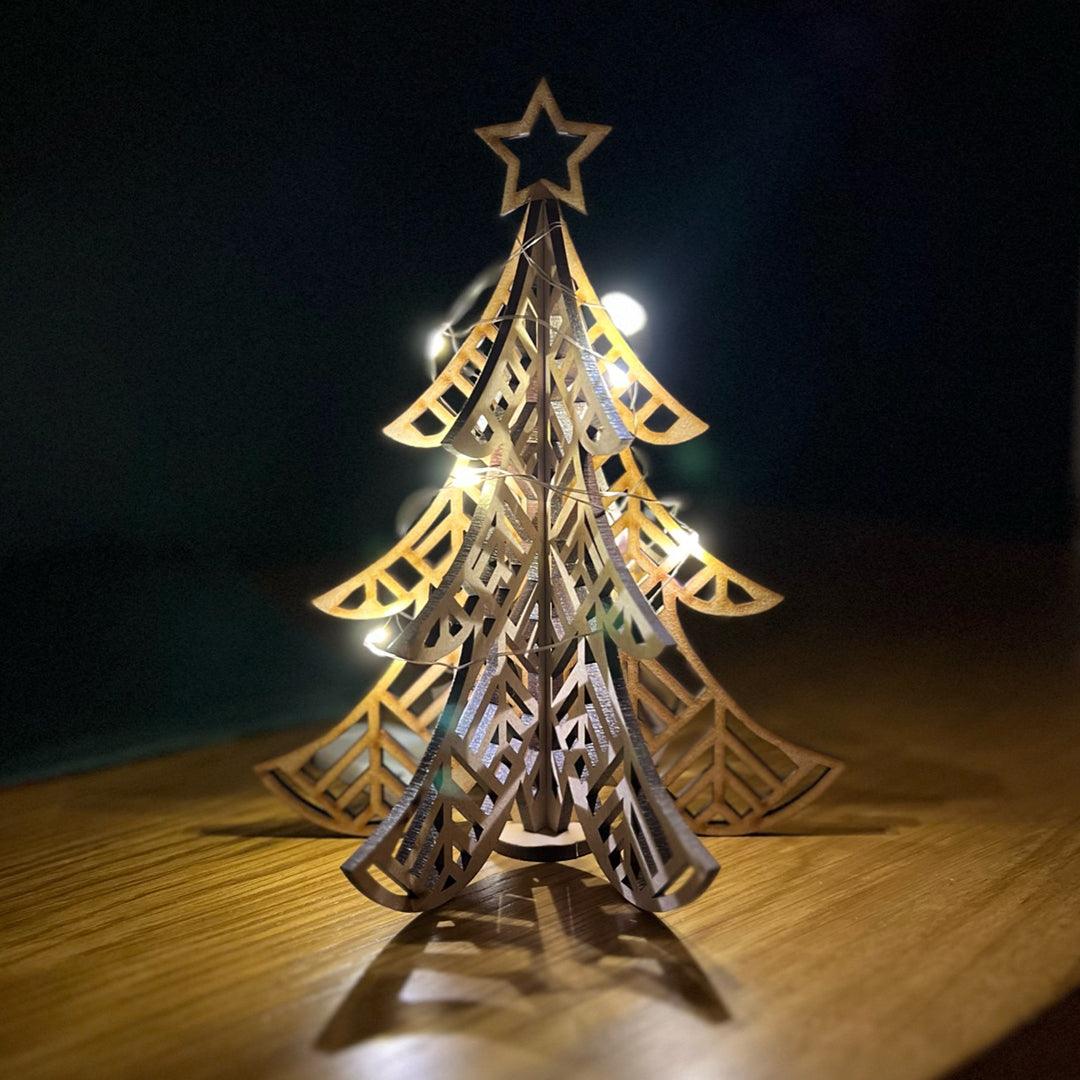 Candle Christmas Tree - Art Deco - Grizzly Bear