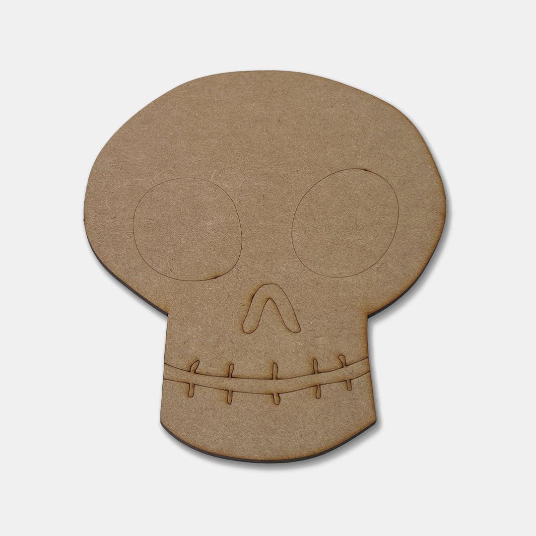 Large Skull - Etched - Grizzly Bear