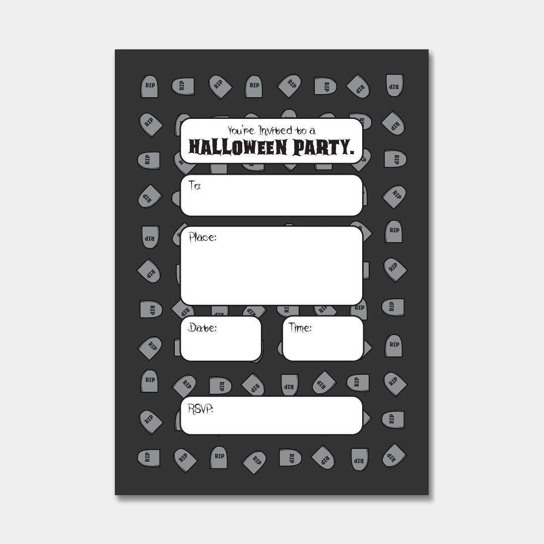 Party Invite - Gravestone - Grizzly Bear