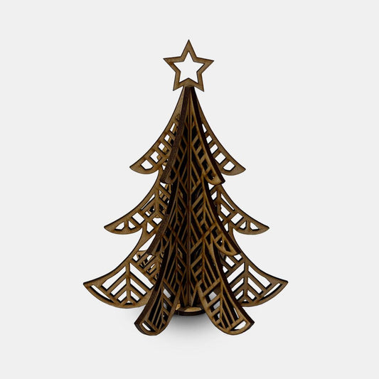 Christmas Tree - Art Deco - Grizzly Bear