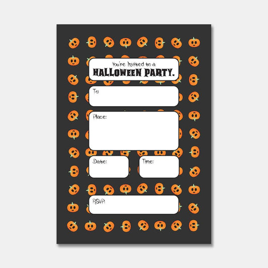 Party Invite - Pumpkin - Grizzly Bear