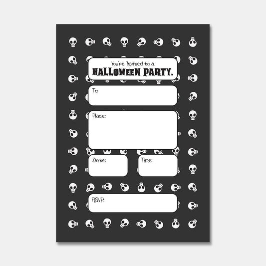 Party Invite - Skull - Grizzly Bear