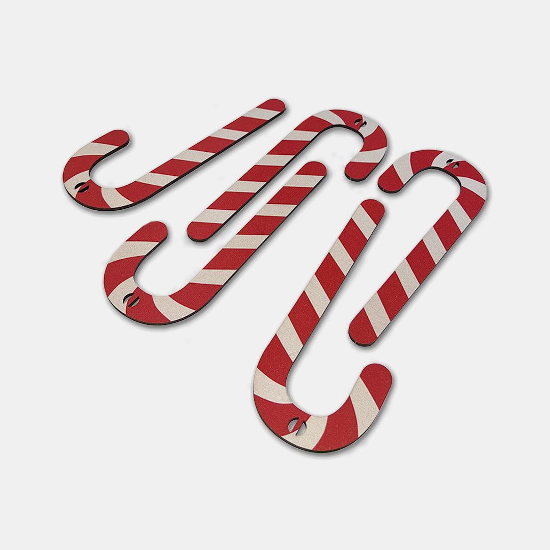 Ribbon - Coloured Candy Canes x5 - Grizzly Bear