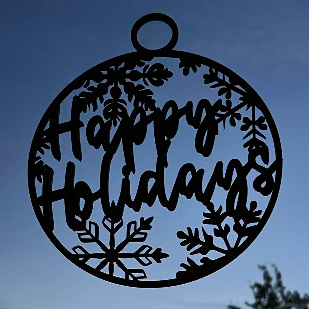 Sign - Happy Holidays - Grizzly Bear