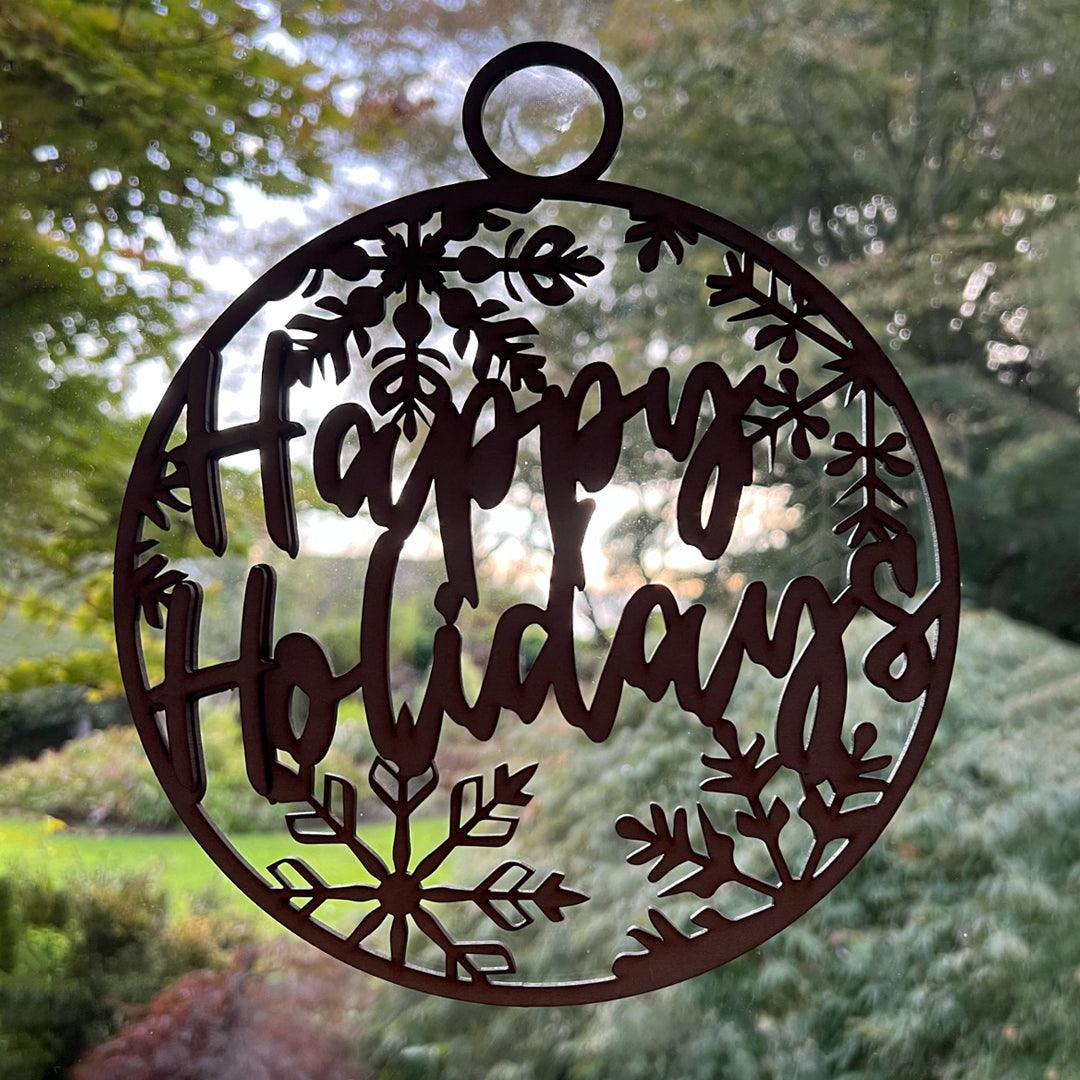 Sign - Happy Holidays - Grizzly Bear