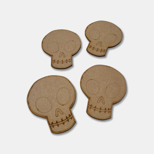 Small Skull - Etched - Grizzly Bear